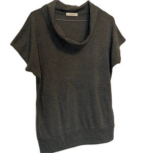 Women’s Cowl Neckline In Box By Be Cool Blouse, Dark Gray, Size Large
